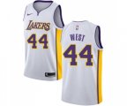 Los Angeles Lakers #44 Jerry West Swingman White NBA Jersey - Association Edition