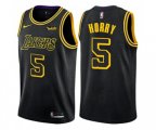 Los Angeles Lakers #5 Robert Horry Swingman Black City Edition NBA Jersey