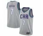 Charlotte Hornets #7 Dwayne Bacon Authentic Gray Basketball Jersey - 2019-20 City Edition