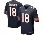 Chicago Bears #18 Taylor Gabriel Game Navy Blue Team Color Football Jersey