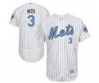New York Mets Tomas Nido Authentic White 2016 Father's Day Fashion Flex Base Baseball Player Jersey