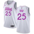 Nike Timberwolves #25 Derrick Rose White NBA Swingman Earned Edition Jersey