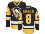 Reebok Pittsburgh Penguins #8 Brian Dumoulin Premier Black Gold Third NHL Jersey