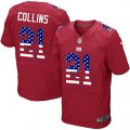 New York Giants #21 Landon Collins Elite Red Alternate USA Flag Fashion NFL Jersey