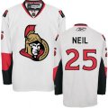 Ottawa Senators #25 Chris Neil Authentic White Away NHL Jersey