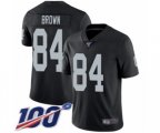 Oakland Raiders #84 Antonio Brown Black Team Color Vapor Untouchable Limited Player 100th Season Football Jersey