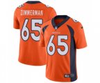 Denver Broncos #65 Gary Zimmerman Orange Team Color Vapor Untouchable Limited Player Football Jersey