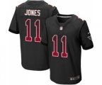 Atlanta Falcons #11 Julio Jones Elite Black Alternate Drift Fashion Football Jersey