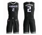 Sacramento Kings #2 Mitch Richmond Swingman Black Basketball Suit Jersey Statement Edition