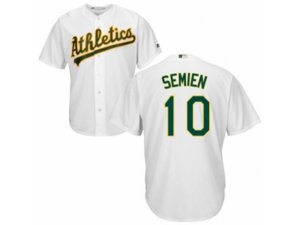 Oakland Athletics #10 Marcus Semien Replica White Home Cool Base MLB Jersey