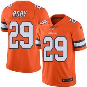 Denver Broncos #29 Bradley Roby Limited Orange Rush Vapor Untouchable NFL Jersey