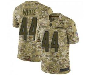 Los Angeles Chargers #44 Kyzir White Limited Camo 2018 Salute to Service Football Jersey