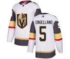 Vegas Golden Knights #5 Deryk Engelland Authentic White Away NHL Jersey