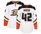 Anaheim Ducks #42 Josh Manson Authentic White Away Hockey Jersey