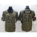 Chicago Bears #52 Khalil Mack Nike Olive 2021 Salute To Service Limited Player Jersey