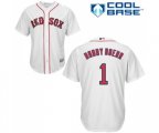 Boston Red Sox #1 Bobby Doerr Replica White Home Cool Base Baseball Jersey