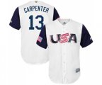 USA Baseball #13 Matt Carpenter White 2017 World Baseball Classic Replica Team Jersey