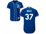 Kansas City Royals #37 Brandon Moss Blue Flexbase Authentic Collection MLB Jersey