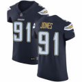 Los Angeles Chargers #91 Justin Jones Navy Blue Team Color Vapor Untouchable Elite Player NFL Jersey