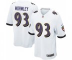 Baltimore Ravens #93 Chris Wormley Game White Football Jersey