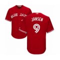 Toronto Blue Jays #9 Danny Jansen Authentic Scarlet Alternate Baseball Player Jersey