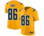 Los Angeles Chargers #86 Hunter Henry Limited Gold Inverted Legend Football Jersey
