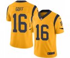 Los Angeles Rams #16 Jared Goff Limited Gold Rush Vapor Untouchable Football Jersey