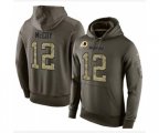 Washington Redskins #12 Colt McCoy Green Salute To Service Pullover Hoodie