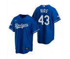 Los Angeles Dodgers Edwin Rios Royal 2020 World Series Champions Replica Jersey