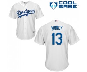 Los Angeles Dodgers #13 Max Muncy Replica White Home Cool Base MLB Jersey