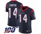Houston Texans #14 DeAndre Carter Navy Blue Team Color Vapor Untouchable Limited Player 100th Season Football Jersey
