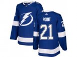 Tampa Bay Lightning #21 Brayden Point Blue Home Authentic Stitched NHL Jersey