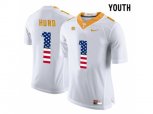 2016 US Flag Fashion 2016 Youth Tennessee Volunteers Jalen Hurd #1 College Football Limited Jersey - White