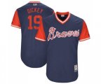 Atlanta Braves #19 R.A. Dickey Dickey Authentic Navy 2017 Players Weekend Baseball Jersey