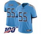 Tennessee Titans #55 Jayon Brown Light Blue Alternate Vapor Untouchable Limited Player 100th Season Football Jersey