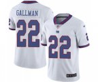 New York Giants #30 Wayne Gallman Elite White Rush Vapor Untouchable Football Jersey