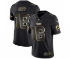 Los Angeles Rams #16 Jared Goff Black Golden Edition 2019 Vapor Untouchable Limited Jersey