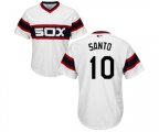Chicago White Sox #10 Ron Santo White Alternate Flex Base Authentic Collection Baseball Jersey