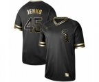 Chicago White Sox #45 Bobby Jenks Authentic Black Gold Fashion Baseball Jersey