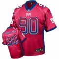 New York Giants #90 Jason Pierre-Paul Elite Red Drift Fashion NFL Jersey