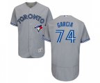 Toronto Blue Jays #74 Jaime Garcia Grey Road Flex Base Authentic Collection Baseball Jersey