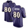 Baltimore Ravens #80 Miles Boykin Nike Purple Vapor Limited Player Jersey
