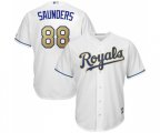 Kansas City Royals #88 Michael Saunders Replica White Home Cool Base Baseball Jersey
