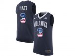 2016 US Flag Fashion 2017 Villanova Wildcats Josh Hart 3 College Basketball Jersey - Navy Blue