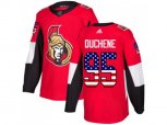 Adidas Ottawa Senators #95 Matt Duchene Red Home Authentic USA Flag Stitched NHL Jersey