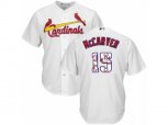 St. Louis Cardinals #15 Tim McCarver Authentic White Team Logo Fashion Cool Base MLB Jersey