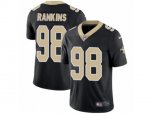 New Orleans Saints #98 Sheldon Rankins Vapor Untouchable Limited Black Team Color NFL Jersey