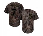 San Diego Padres #7 Manuel Margot Authentic Camo Realtree Collection Flex Base MLB Jersey