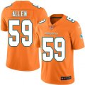 Miami Dolphins #59 Chase Allen Elite Orange Rush Vapor Untouchable NFL Jersey