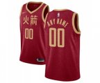 Houston Rockets Customized Authentic Red Basketball Jersey - 2018-19 City Edition